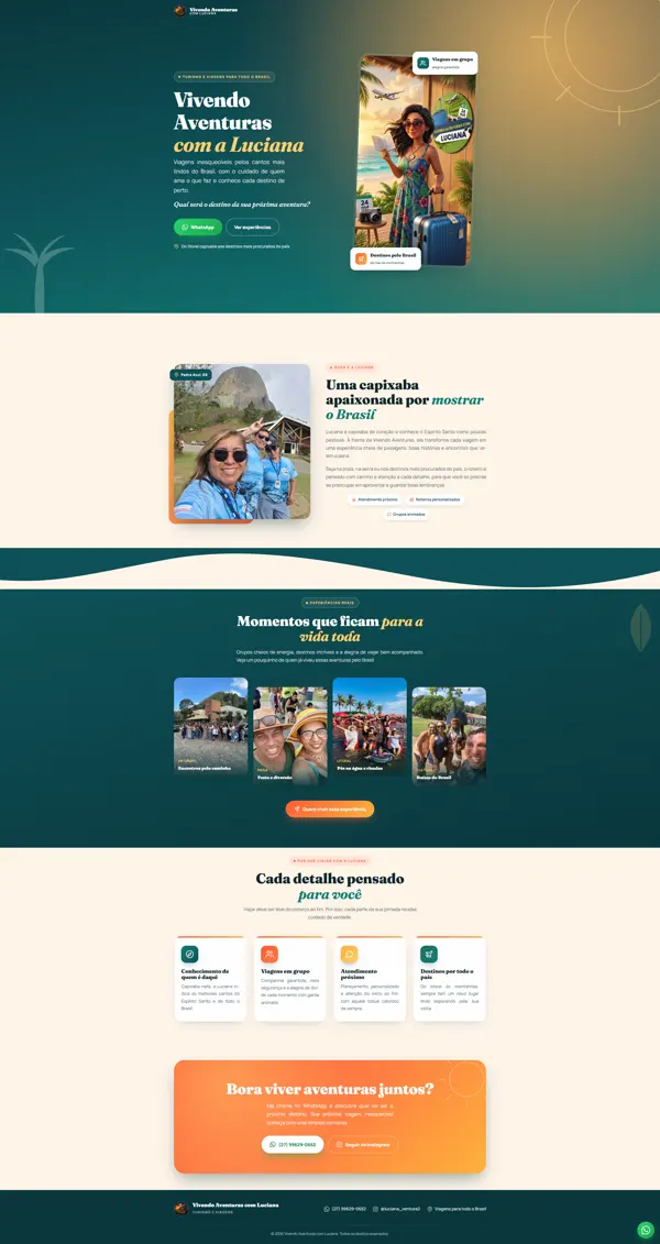 Exemplo de landing page criada pela landingnow
